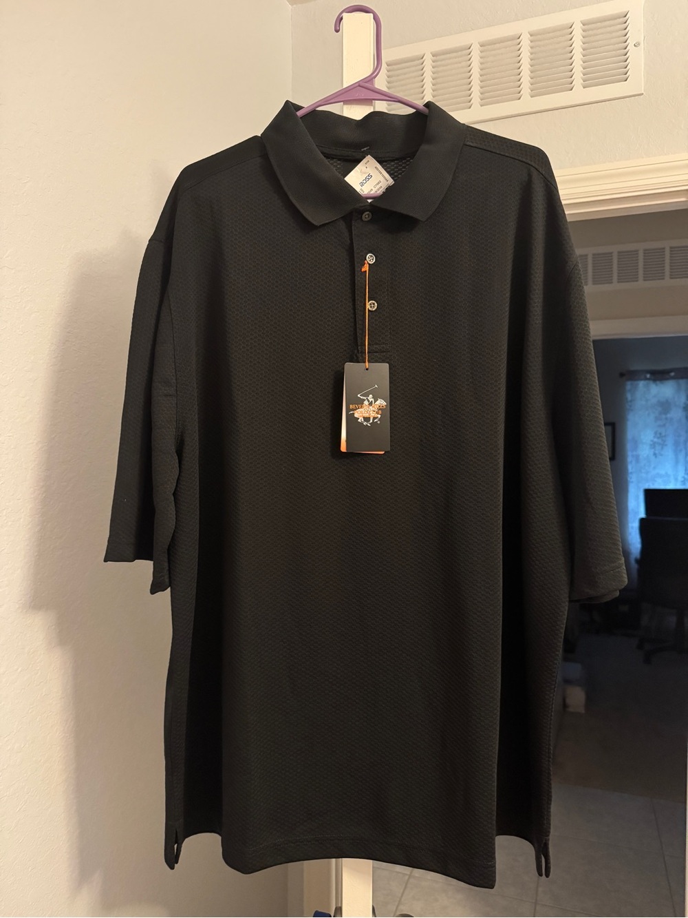 Beverly Hills Polo Club Black Short-Sleeve Polo